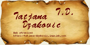 Tatjana Džaković vizit kartica